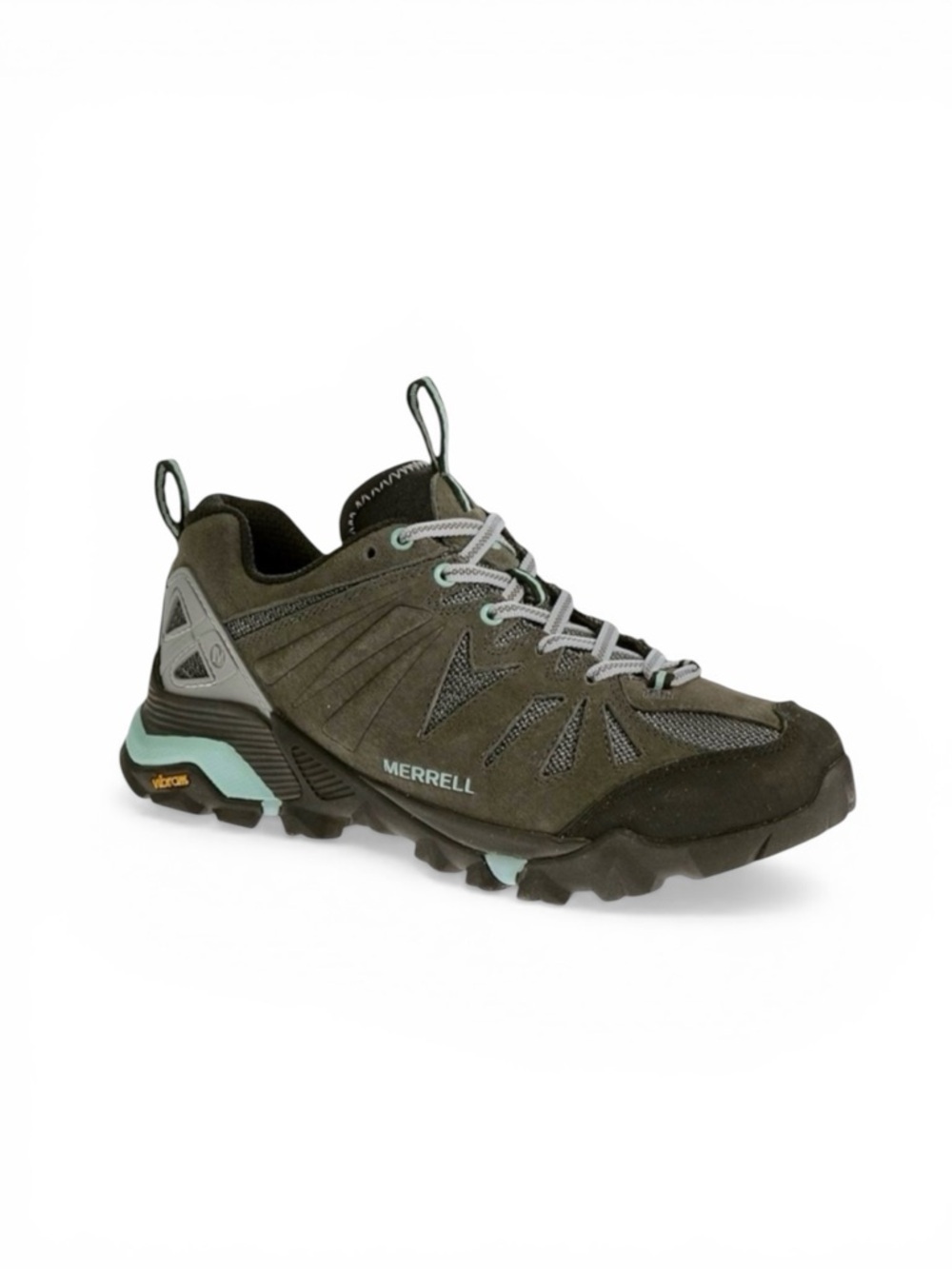 Merrell Capra Hiking Shoes Vibram Grey Blue Womens 9.5